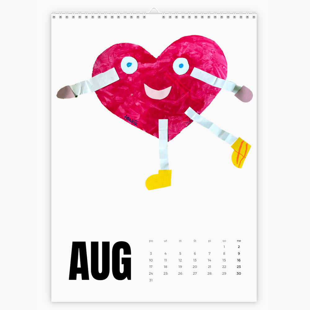 Nástenný mesačný kalendár A3